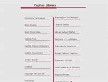 Tablet Screenshot of cephas-library.com